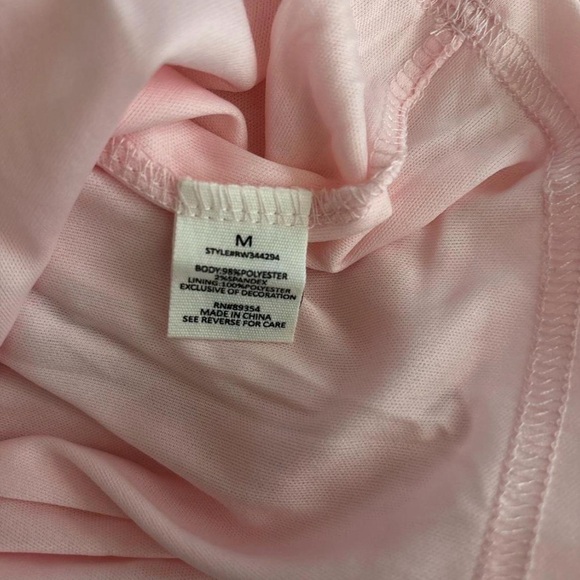 Ultra Flirt Light Pink Puff Sleeve Blouse - Picture 6 of 6